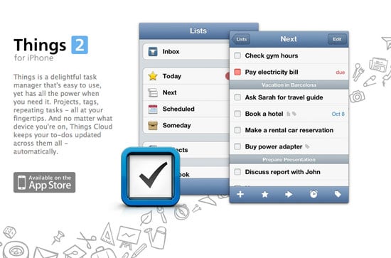 Things iPhone – Web header